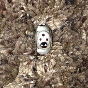 Pandora Clear white lady bug bead